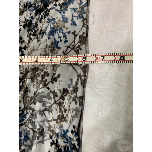 Pure Jill Velvet Velour Pullover Tunic Top XL Long Sleeve Floral COMFY - Picture 4 of 9